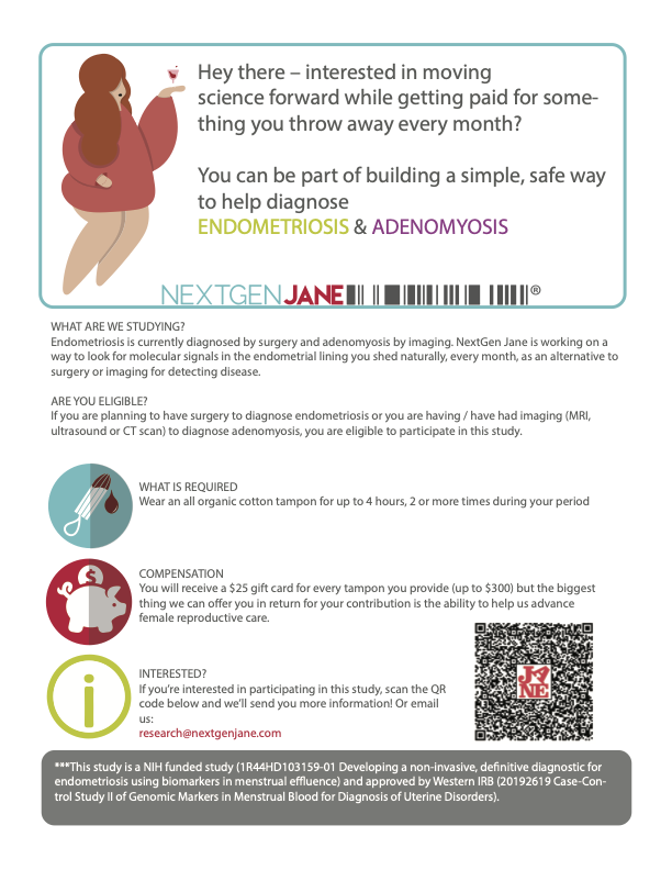 Advance Endo Research—Just By Wearing A Tampon! EndoFound